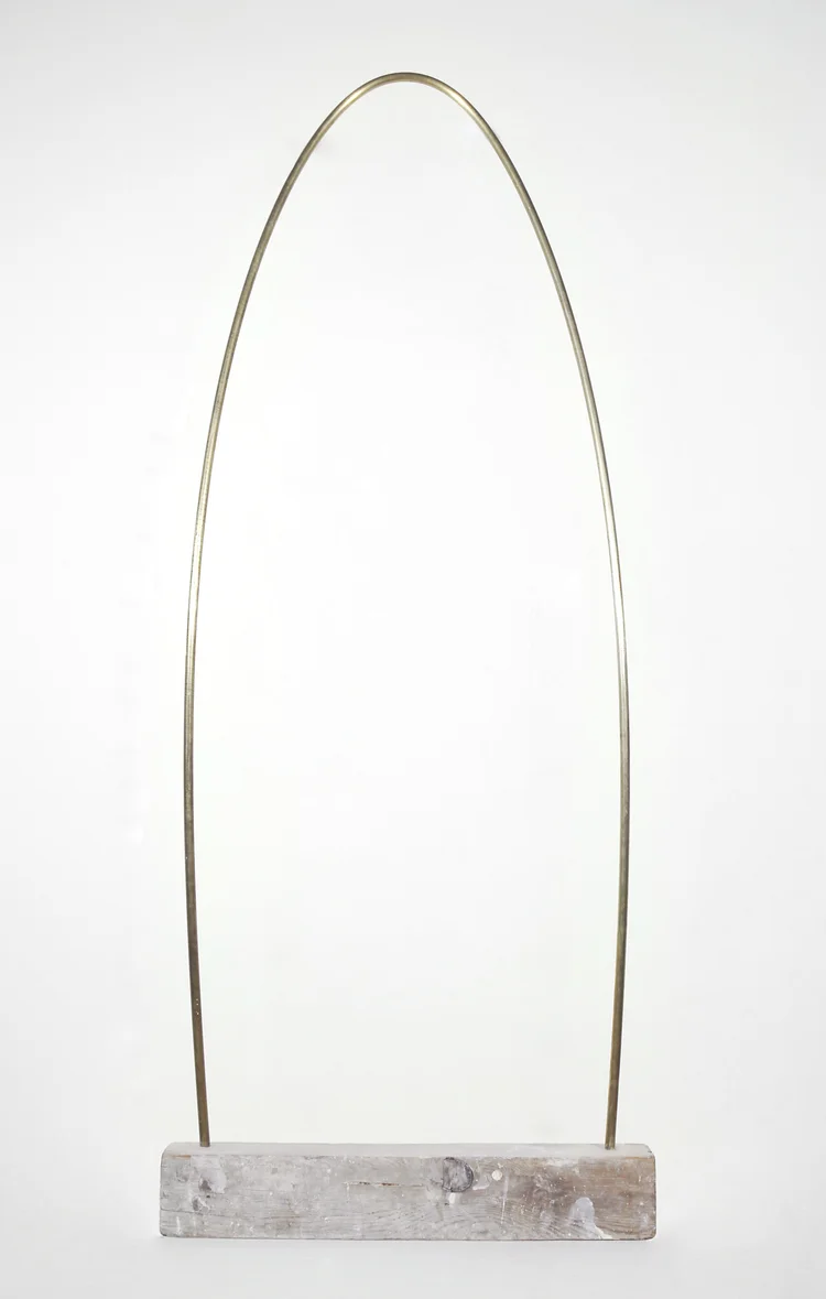 miller brass and plaster on wood 48” x 20” x 4”