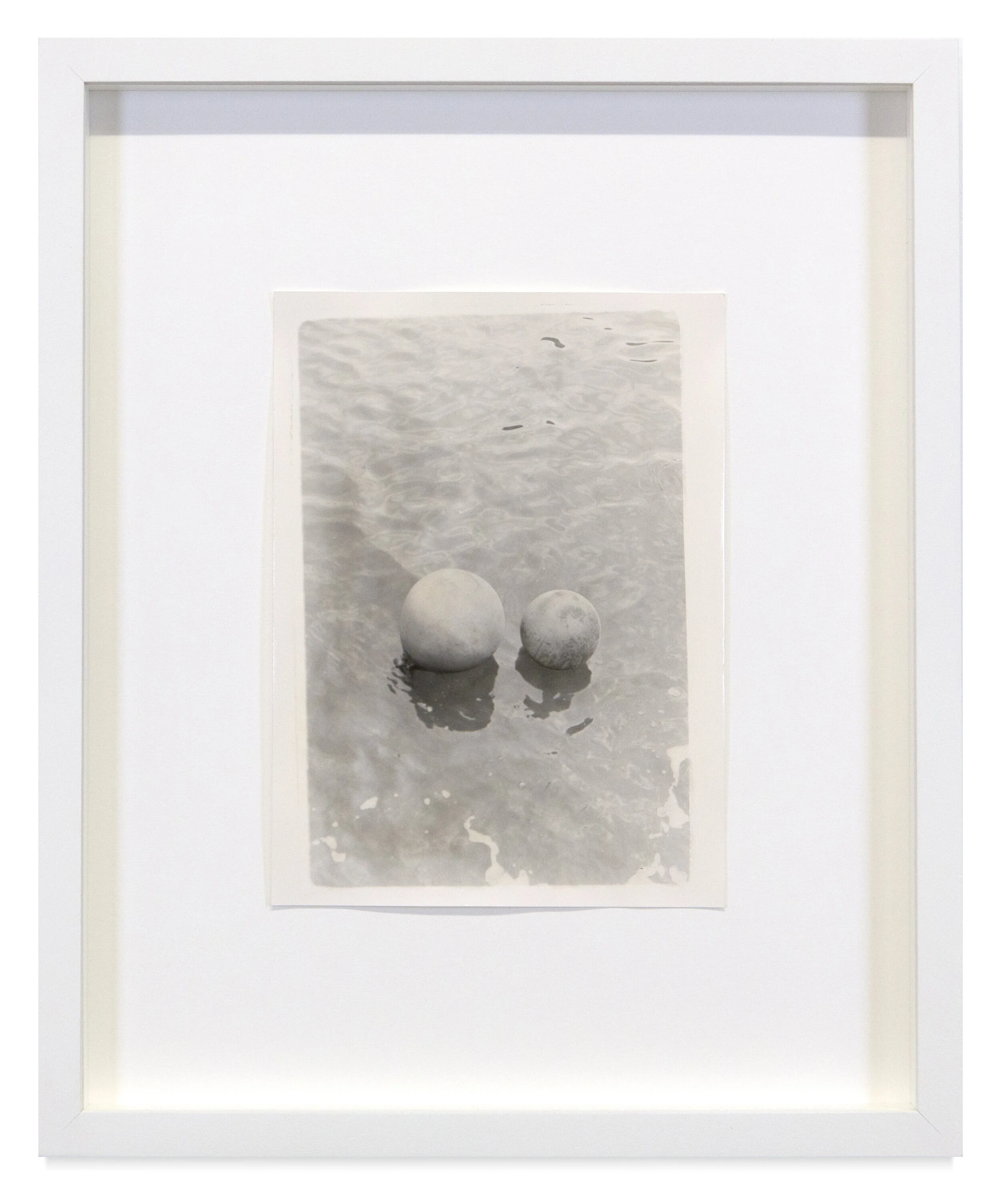 untitled (buoys) hand printed 35mm photograph on foma 131 paper 14.25” x 12” (frame)