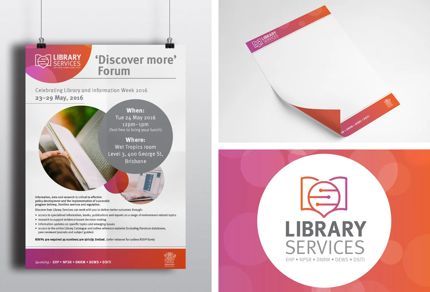 Qld Government | Library Services Branding