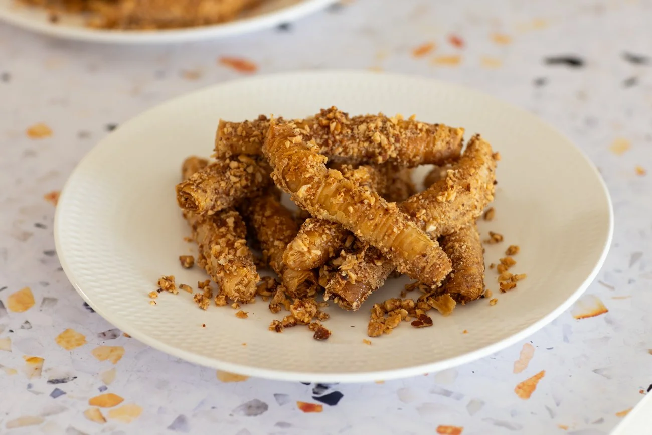 crispy curly baklava sticks recipe