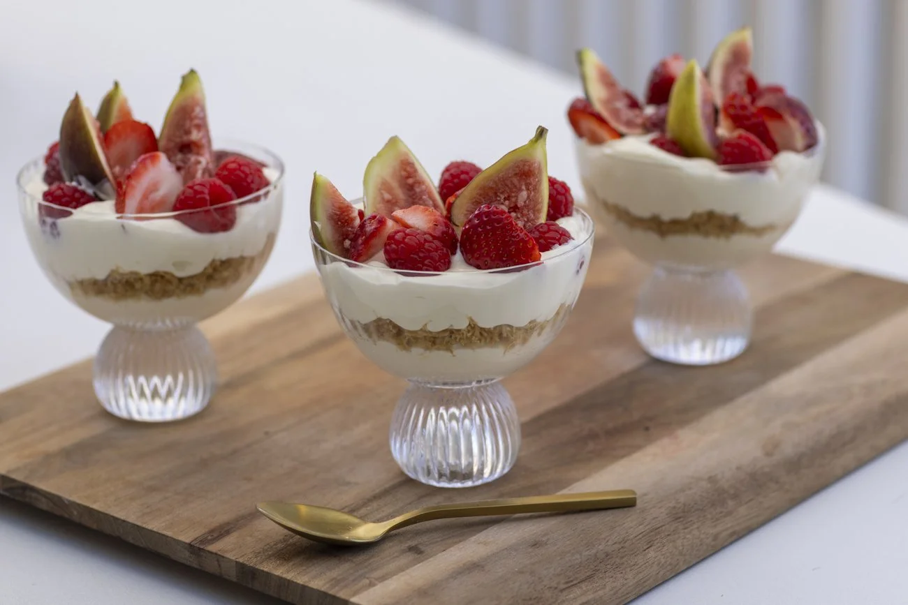 Kataifi Cheesecake with fresh fruit recipe