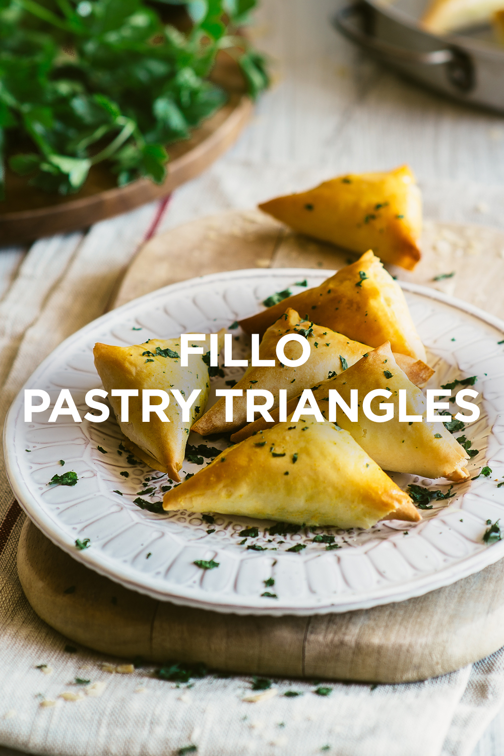 Fillo Pastry triangles