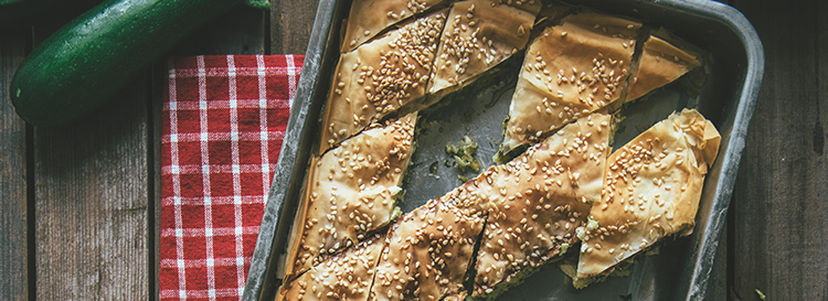 Zucchini &amp; Feta Pie