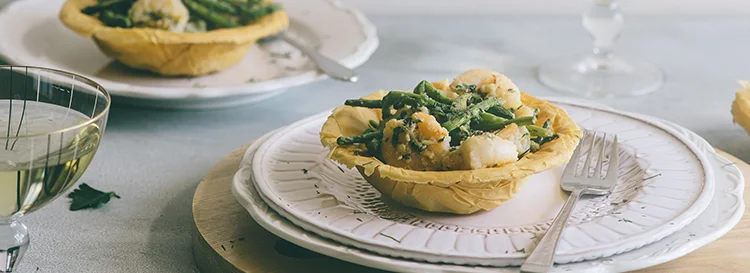 Prawn &amp; Asparagus Tarts