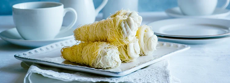 Kataifi Cannoli Cones