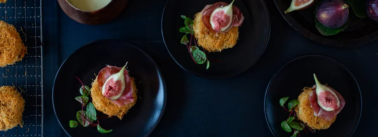 Honey Kataifi, Fig &amp; Gorgonzola