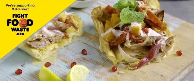 Leftover Roast Lamb Fillo Tart