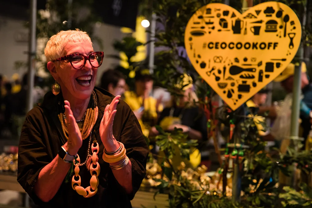 COOKING AT THE OZHARVEST CEO COOKOFF