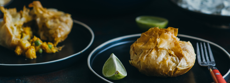 Vegetarian Curry Fillo Pockets