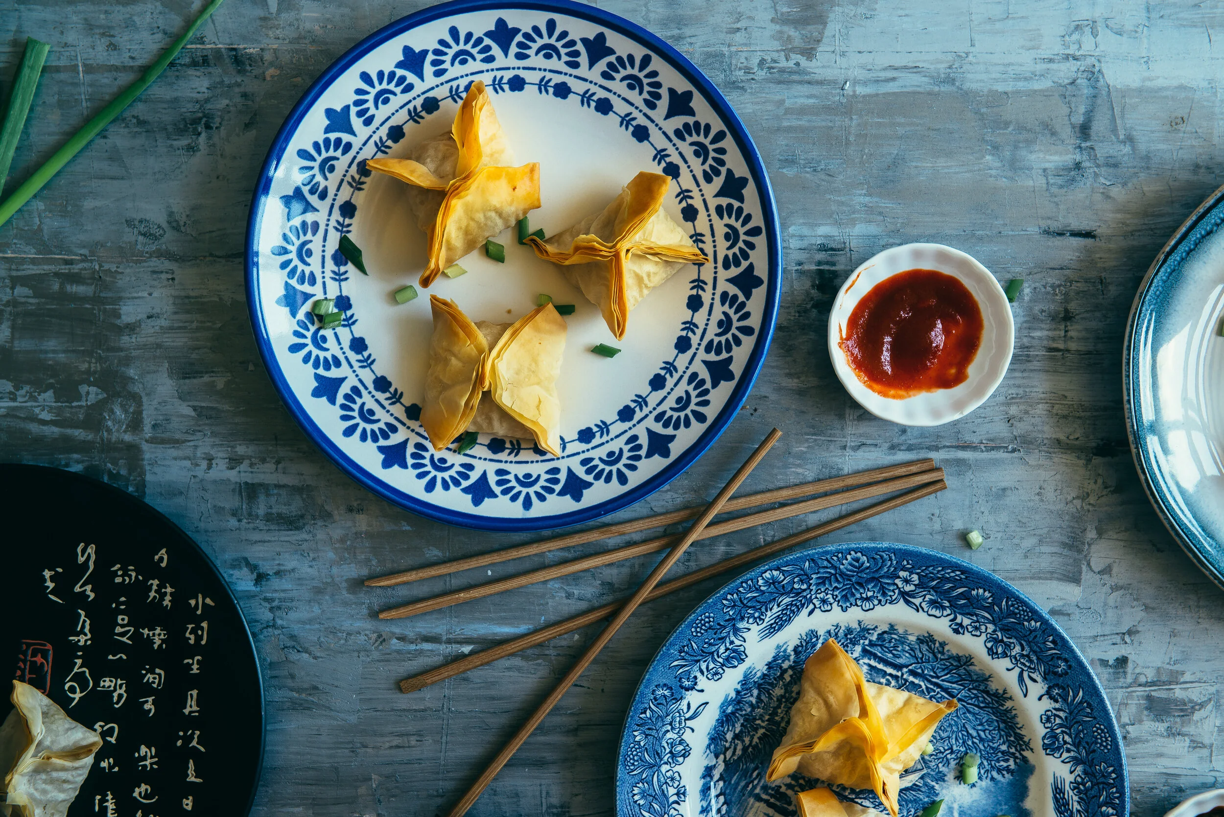 Pork &amp; Shiitake Fillo Pot Stickers