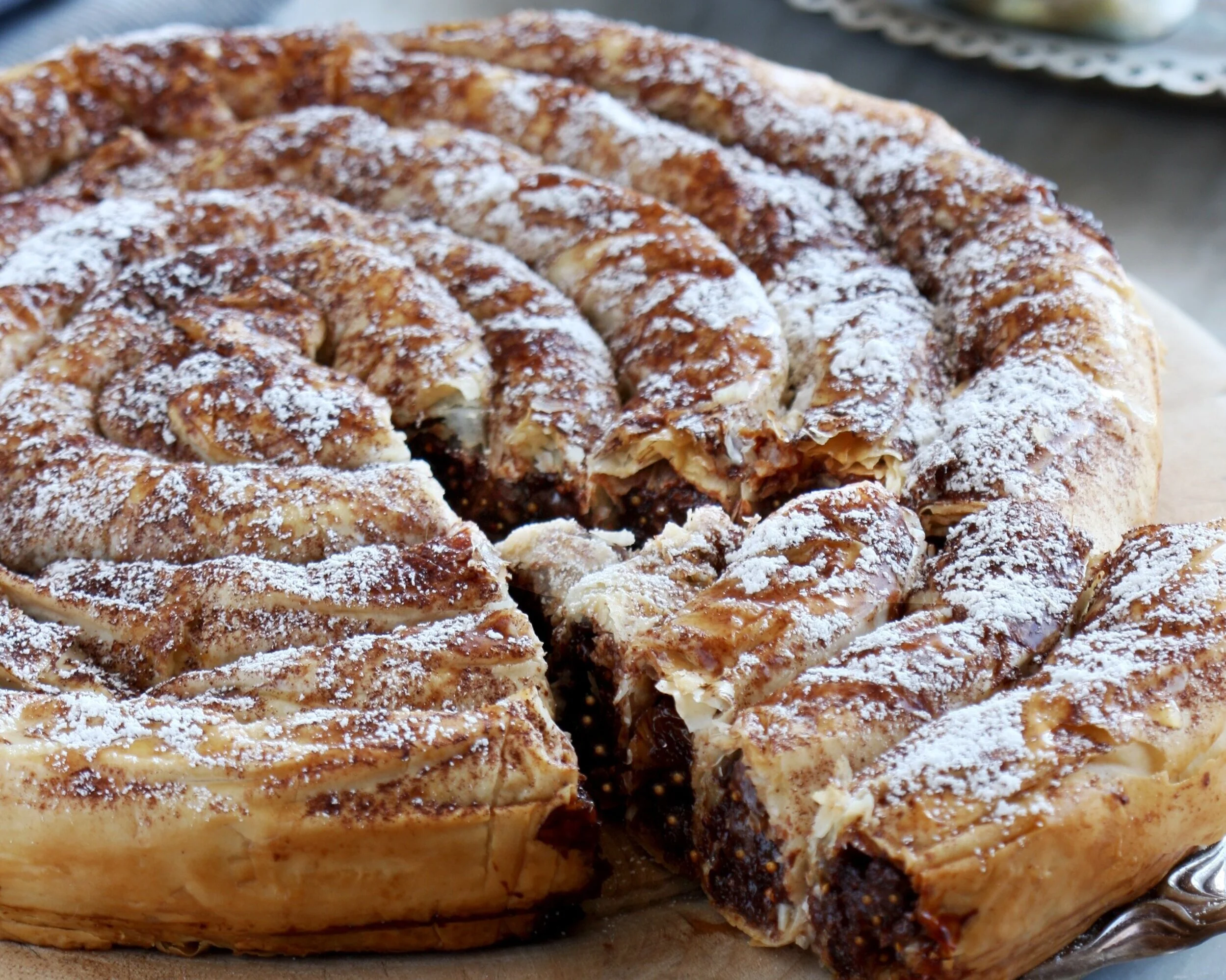 Chocolate, Fig &amp; Walnut Scroll