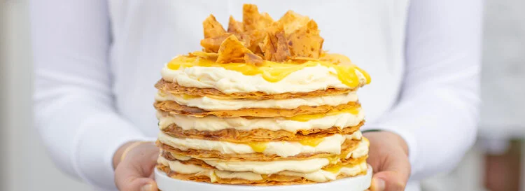 Lemon Curd Fillo Layer Cake