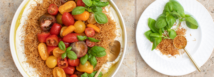 Whipped Ricotta and Crunchy Kataifi Salad