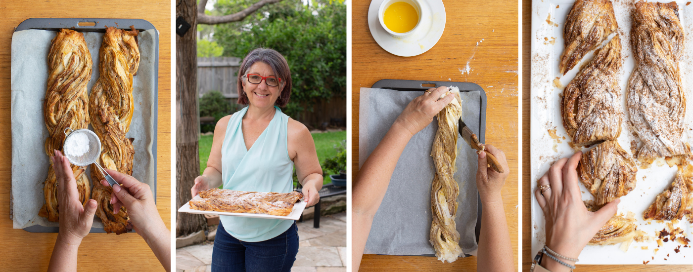 Meet Miriam, daughter of our founders, Chris and Marina. Growing up in a Fillo Pastry producing family equipped Miriam with a unique set of skills and insight into cooking with Fillo Pastry. She has become renowned amongst her family and friends for her wonderful culinary creations. Miriam's Apple &amp; Custard Fillo Twist is delicious and uses the most wonderful technique to roll and twist the Fillo Pastry, it exposes the Pastry layers in a way that adds extra texture and crispness when baked.