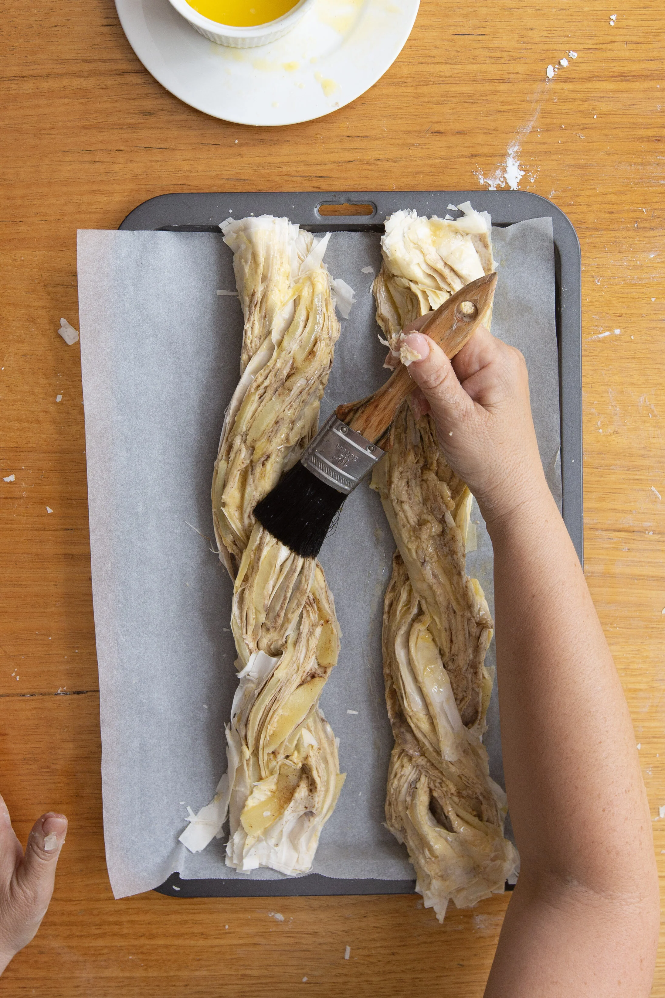 Apple Custard Fillo Twist