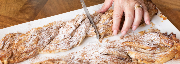 Miriam’s Apple & Custard Fillo Twist