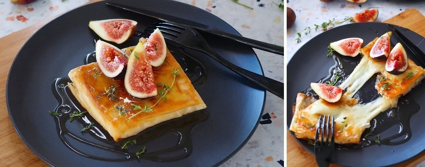 Fillo Wrapped Saganaki with Fresh Figs, Honey and Thyme — Antoniou