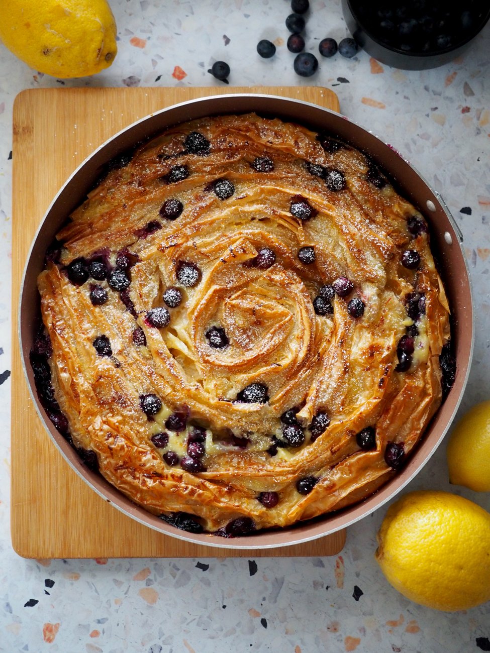 Lemon and Blueberry Soufra — Antoniou Fillo Pastry