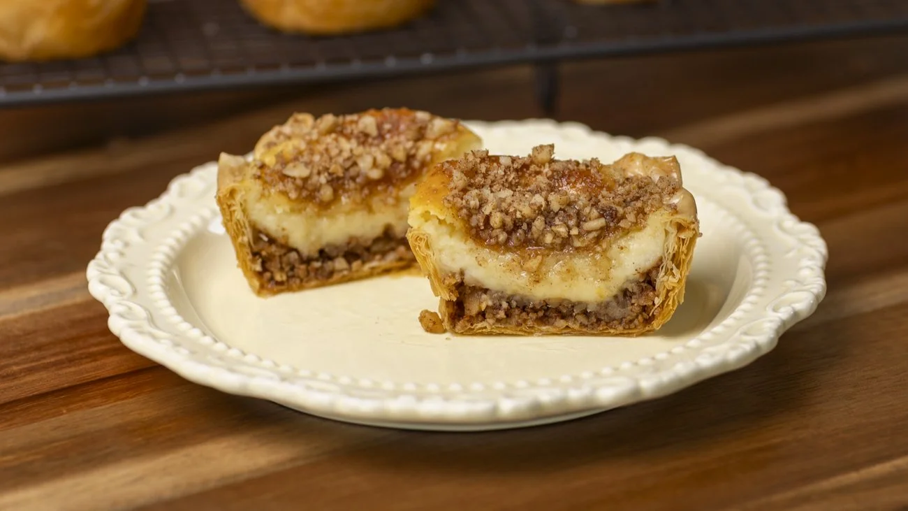 Baklava Custard Tarts
