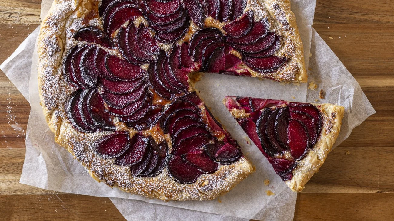 Plum Frangipane Galette