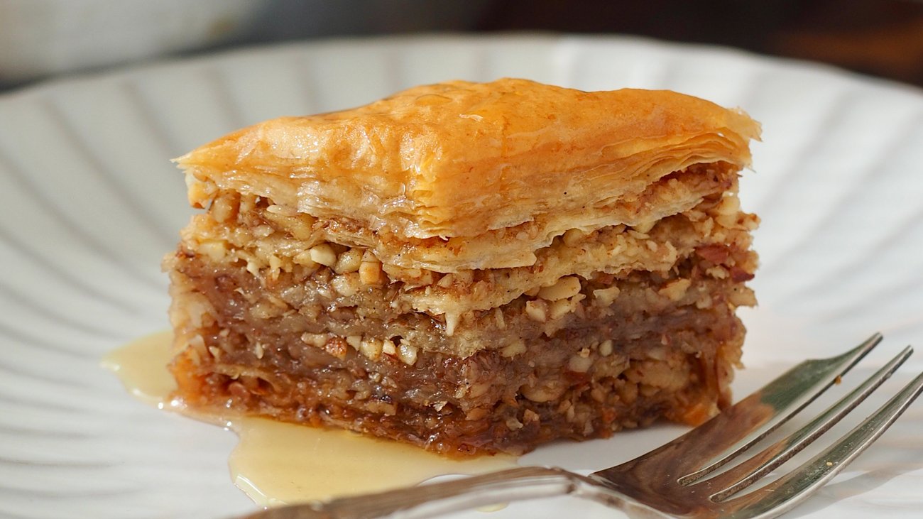 Baklava with a Metaxa Syrup