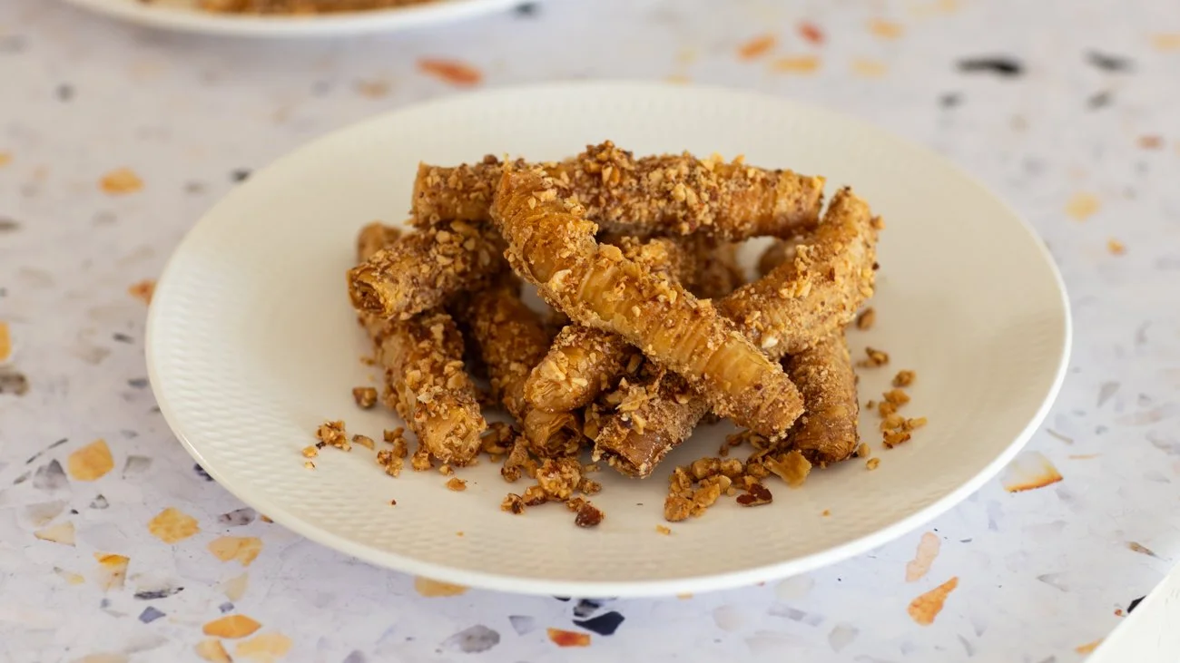 Crispy Curly Baklava Sticks