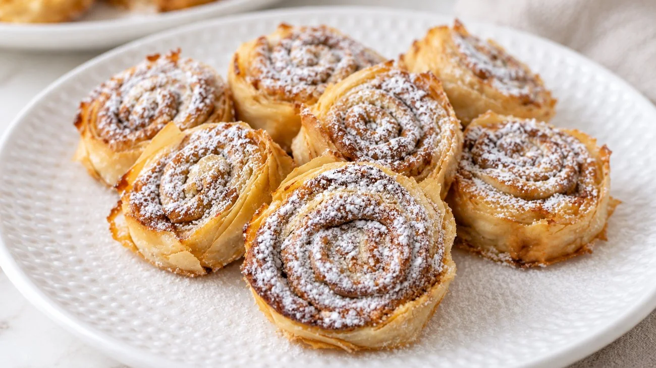 Mini Cinnamon Fillo Scrolls