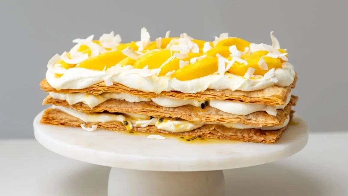 Mango and Cream Fillo Cake