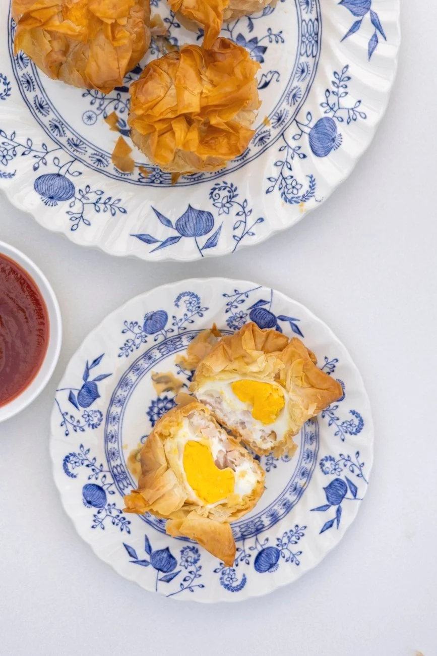 Bacon and Egg Fillo Scrunchies — Antoniou Fillo Pastry