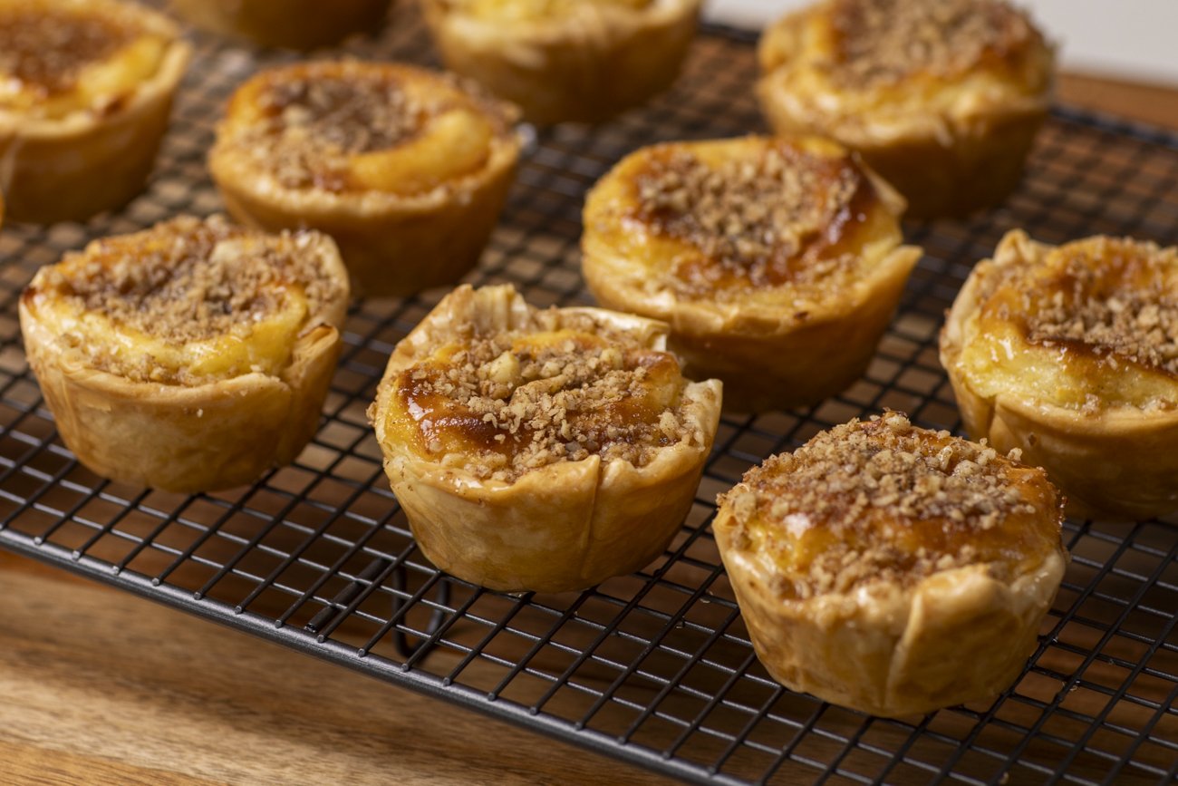 baklava custard tarts recipe