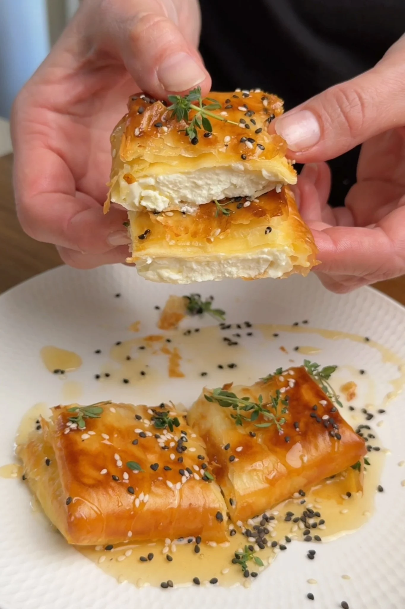 Fillo Wrapped Feta with Honey and Thyme — Antoniou Fillo Pastry
