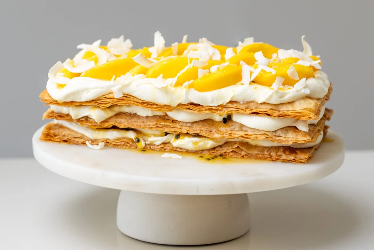mango cream fillo cake