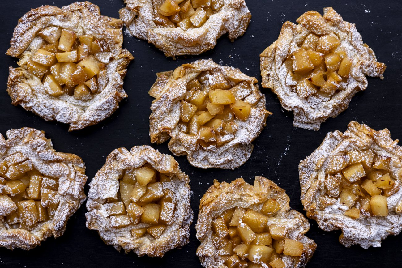 easy apple tart recipe with fillo pastry