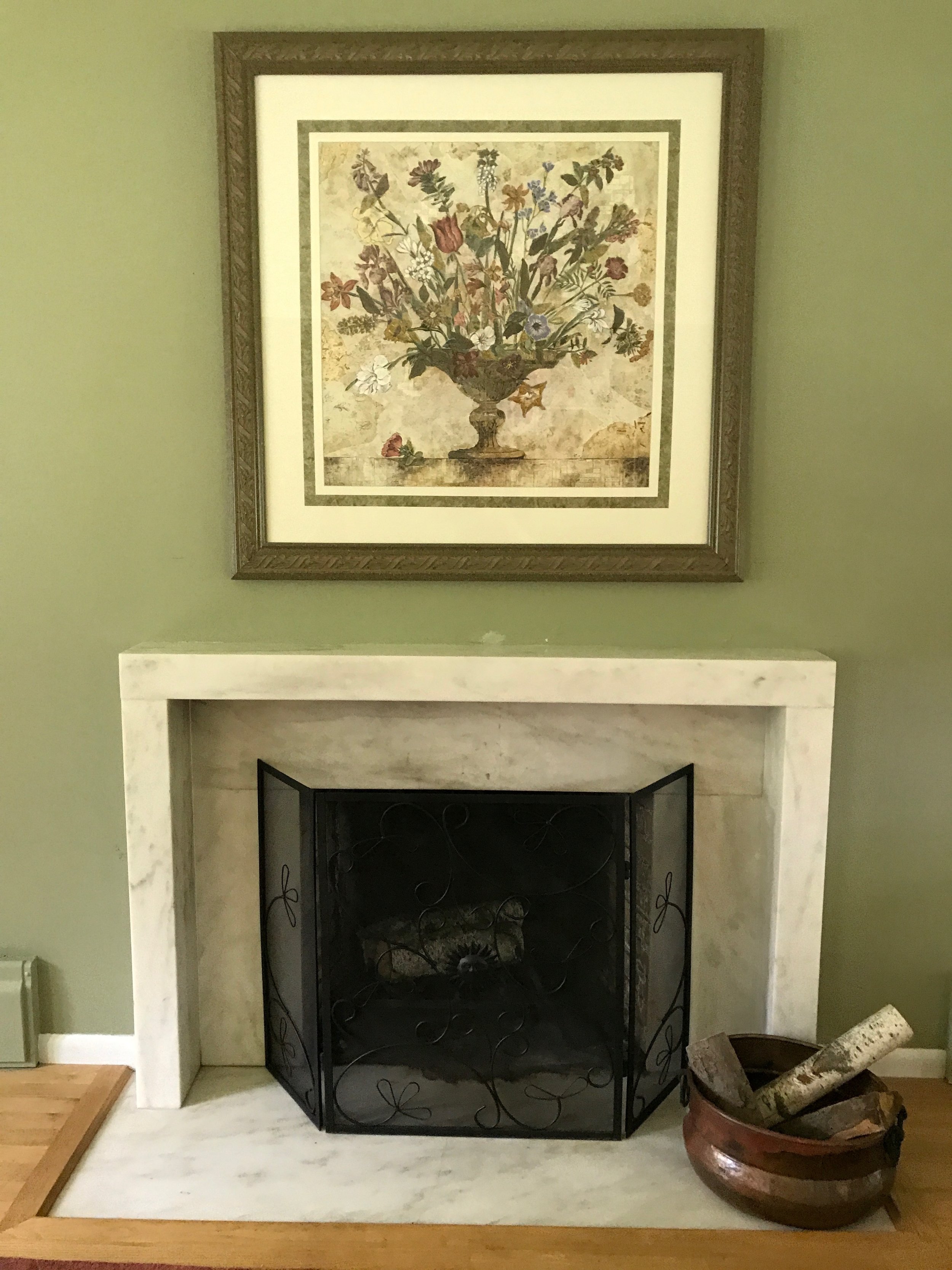 Large floral wall art
