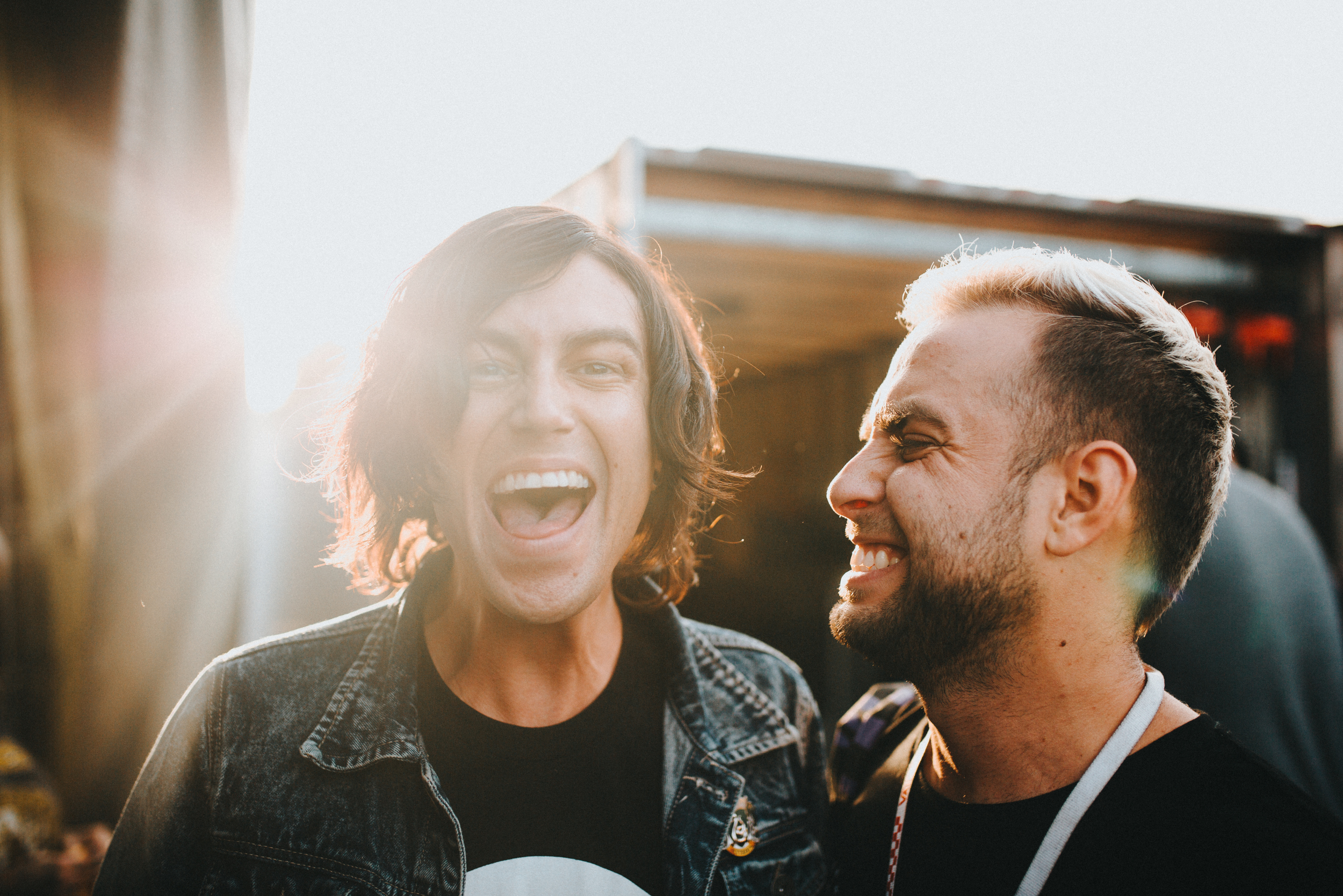   Darien Center, NY.&nbsp; Tyler Carter from  Issues  and Kellin goofing around backstage. Two incredible vocalists&nbsp; 