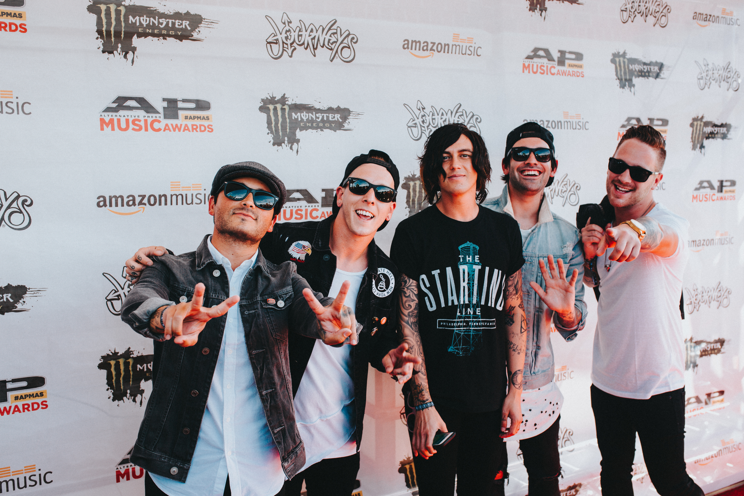   APMA's.&nbsp; This was my  first time on a red carpet.  I was wedged between like 20 other photographers in a very short strip but when Sleeping With Sirens walked on, they saw me and started yelling saying, "That's our guy!".  They've also nicknam