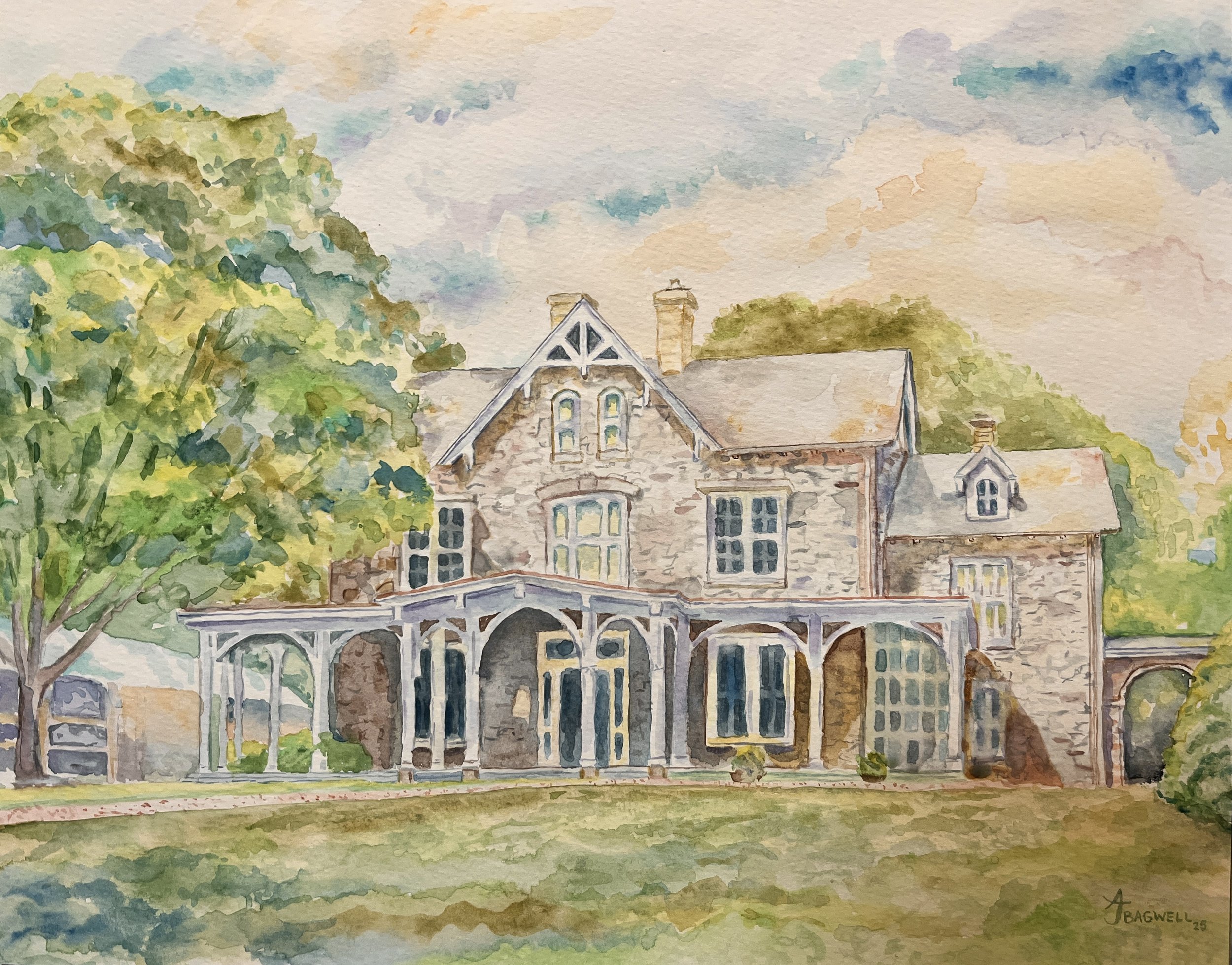 Painting the Francis Cope House at Awbury Arboretum: A Wedding Gift