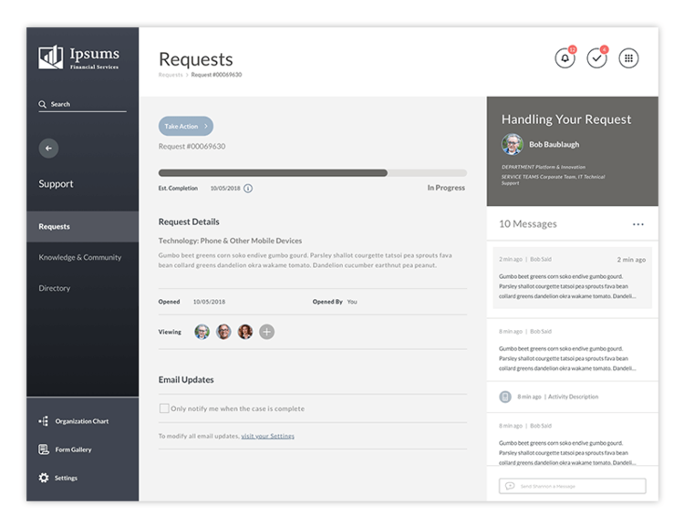 Support Landing Page