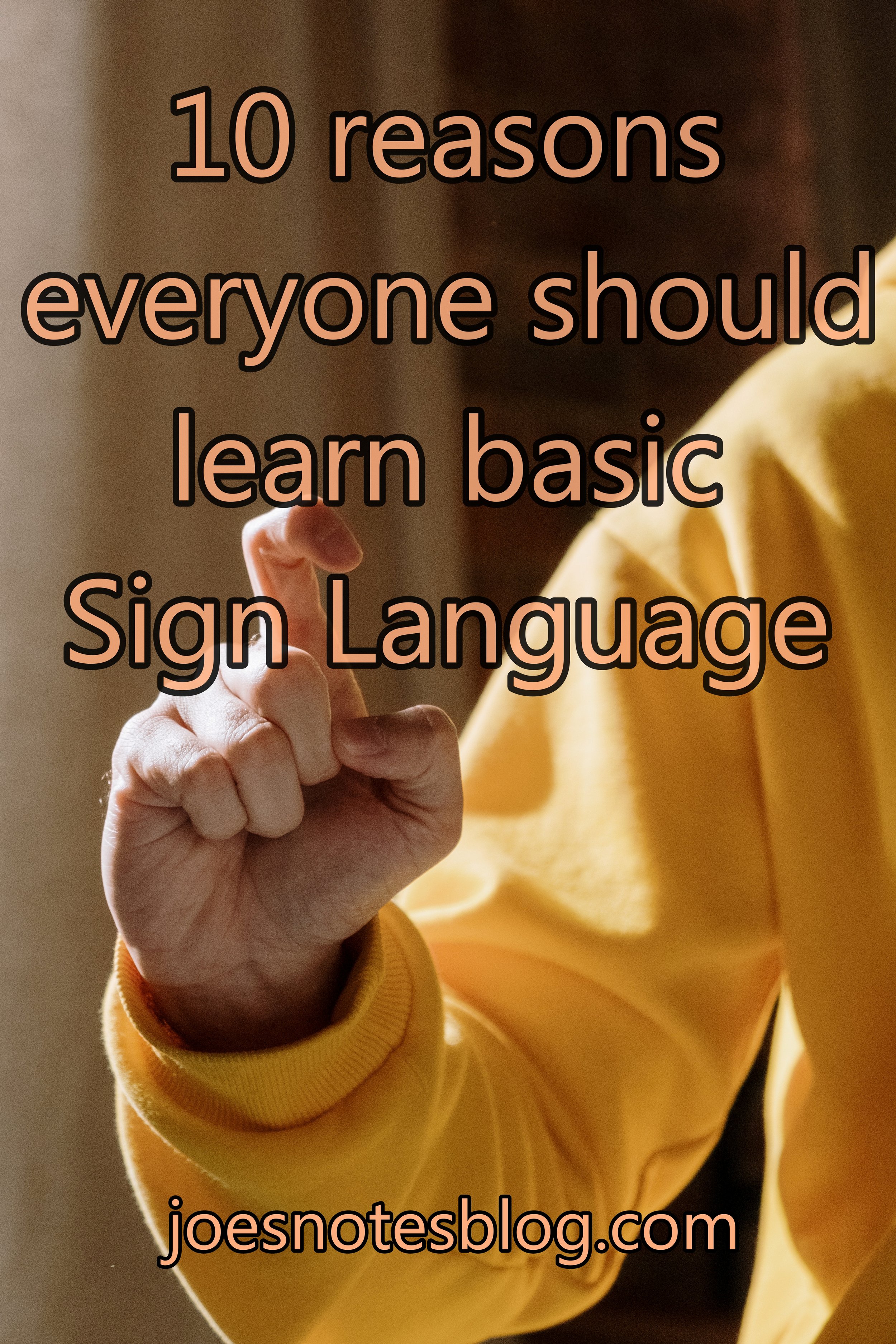 think American Sign Language (ASL)