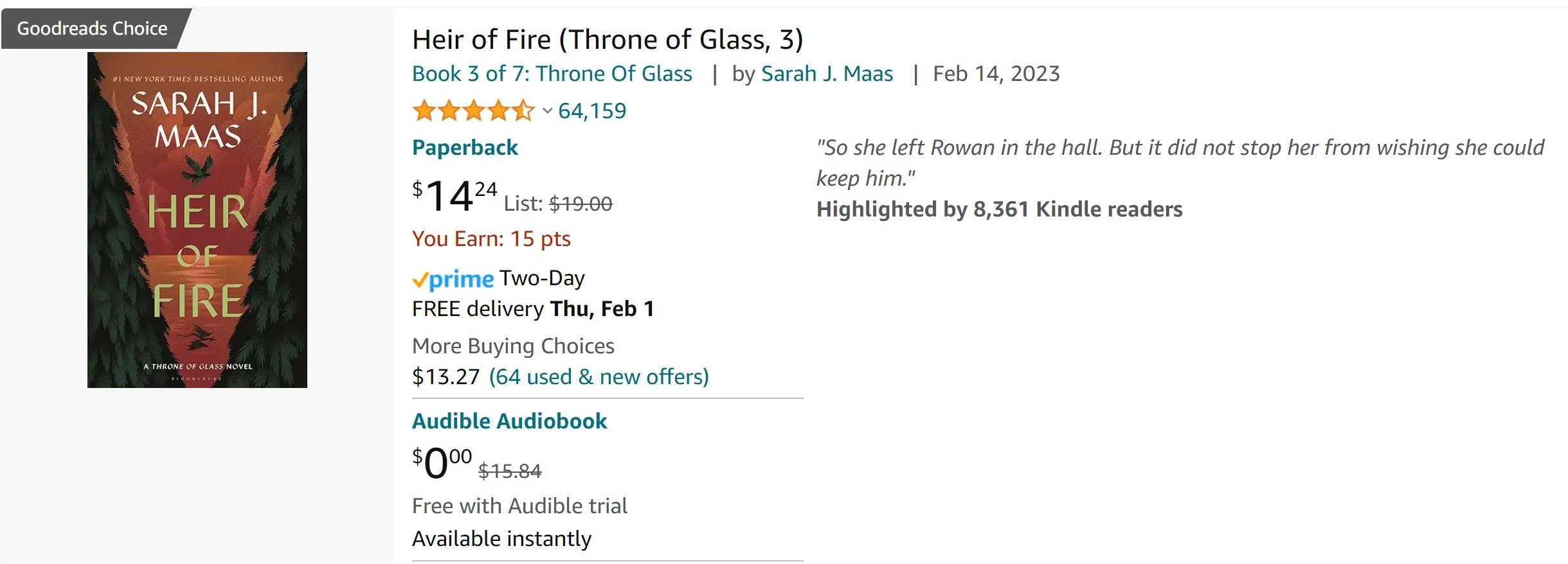 Book Review Heir of Fire by Sarah J. Maas —