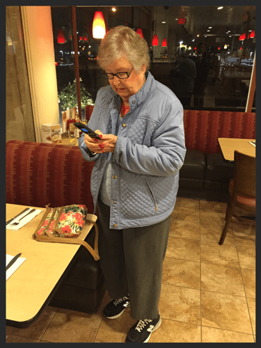The OG (original grandma)’s second usage of the service was to and from CoCo’s Diner in Torrance, CA.