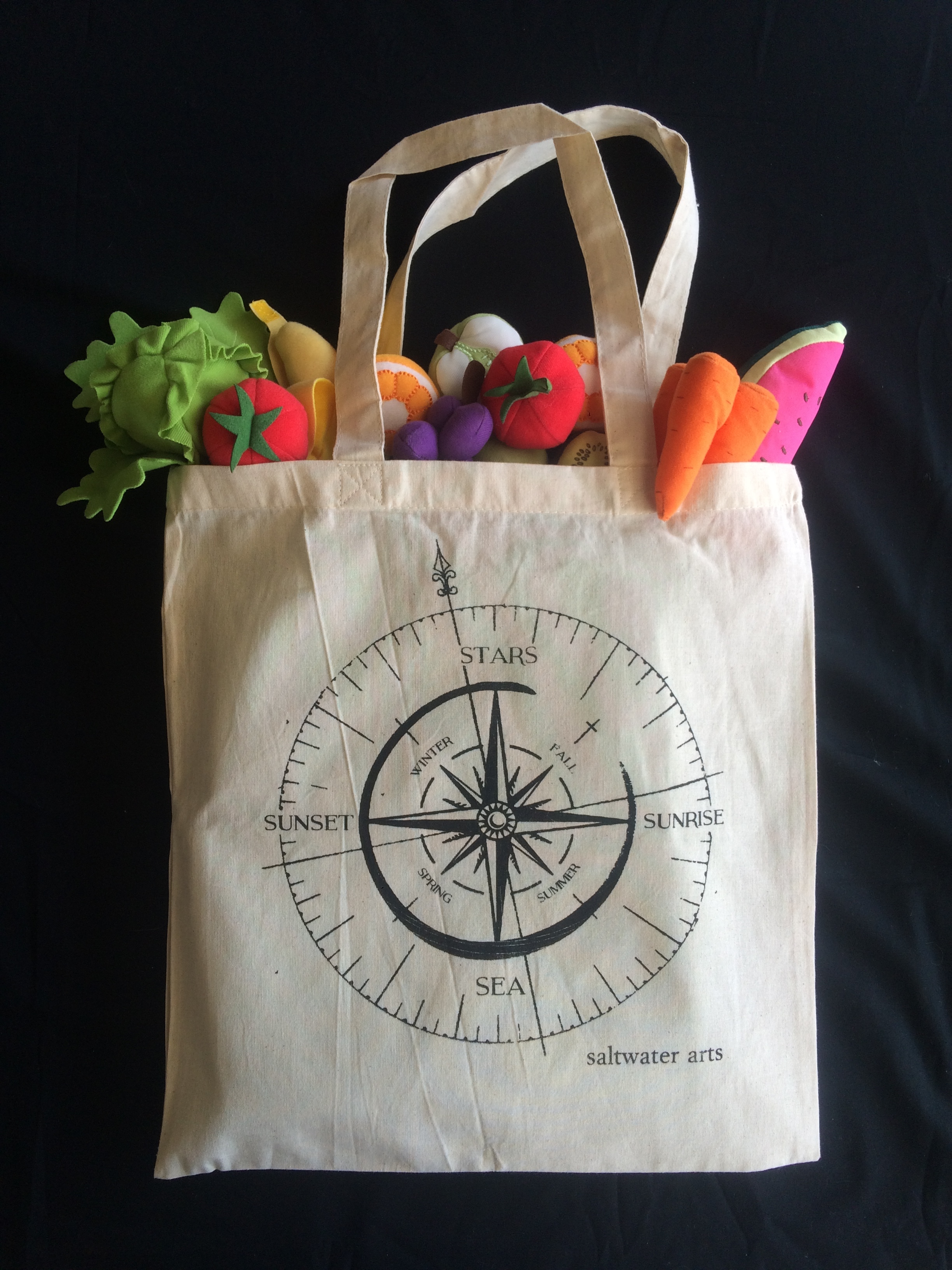 Sun and Sea Compass - Market Bag
