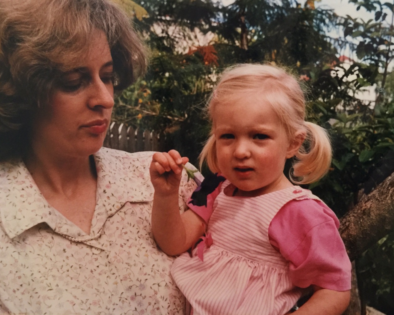 My mother and I, in Brisbane around 1990.