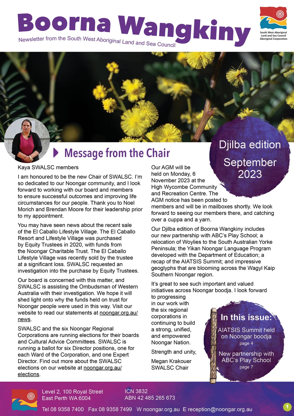 Newsletters — South West Aboriginal Land and Sea Council