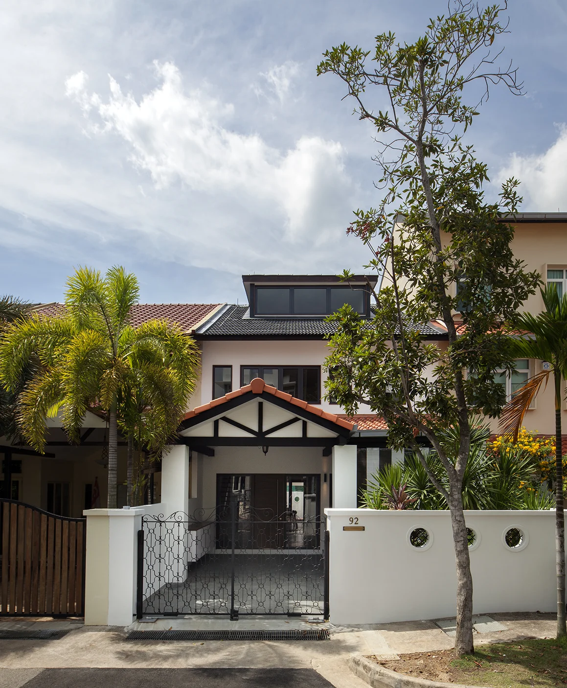 Main facade of Terrace House at Joo Chiat