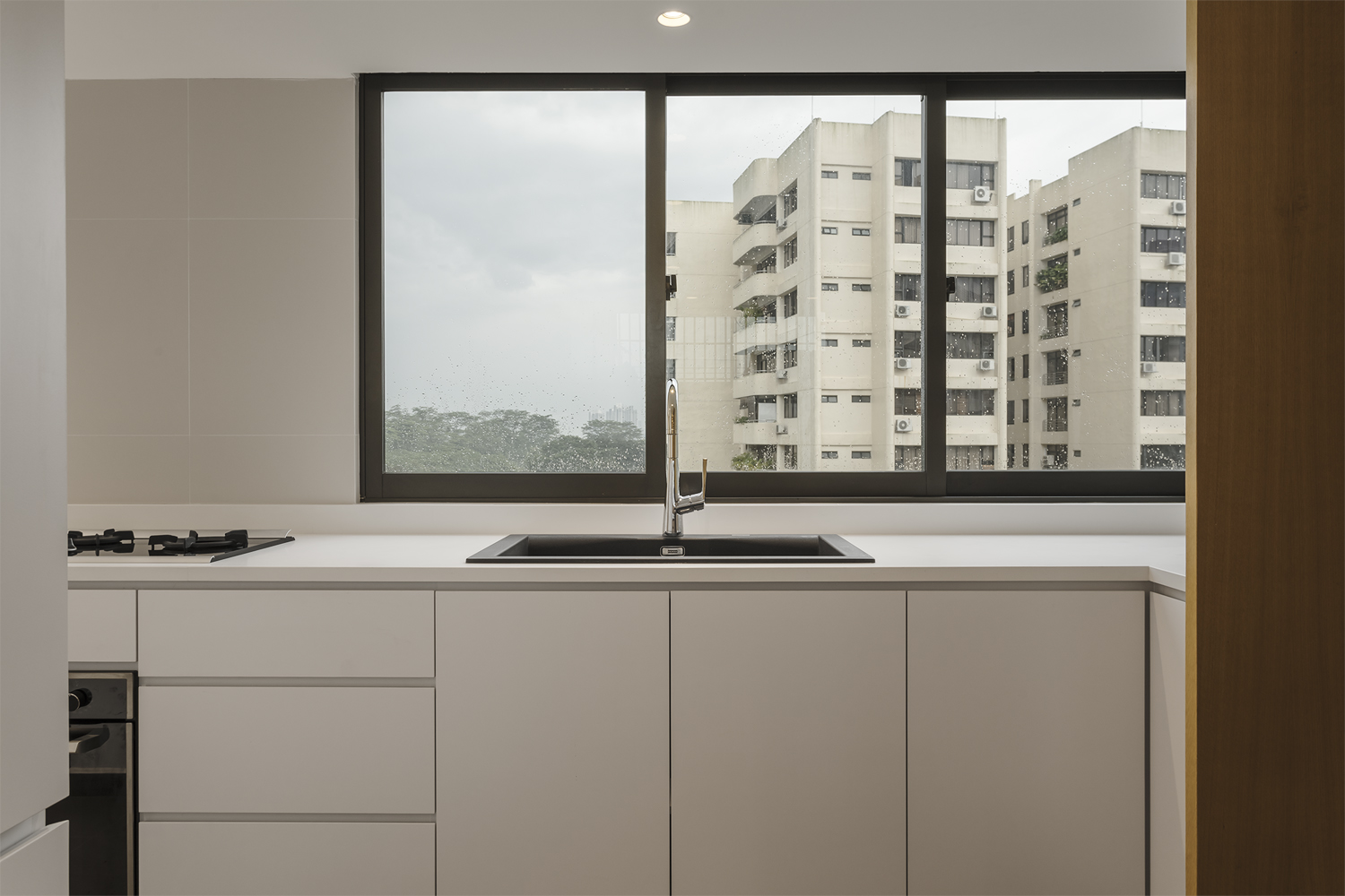 Kitchen with large window at Pandan Valley Condominium