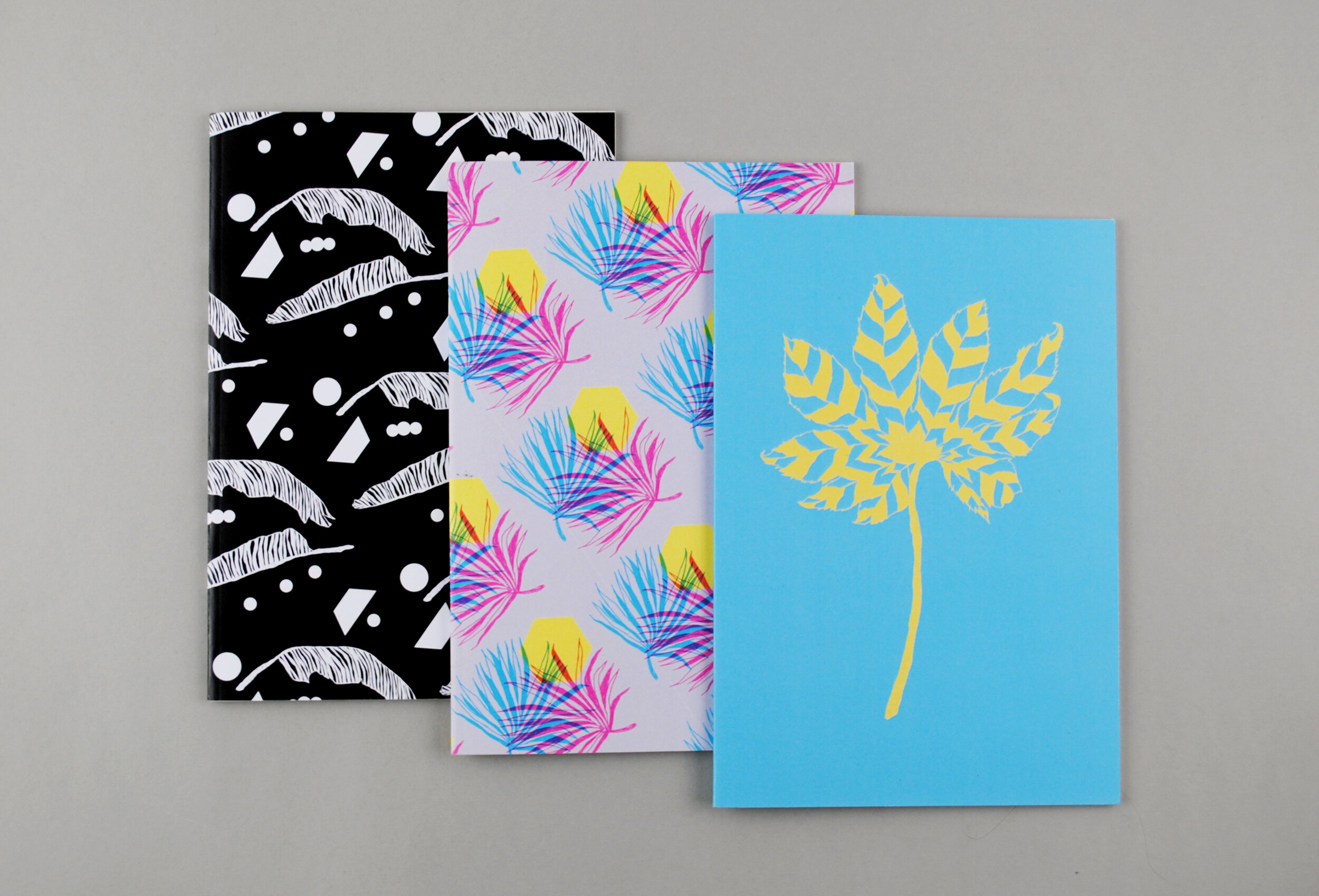 Leafy Set of Three A5 Notebooks
