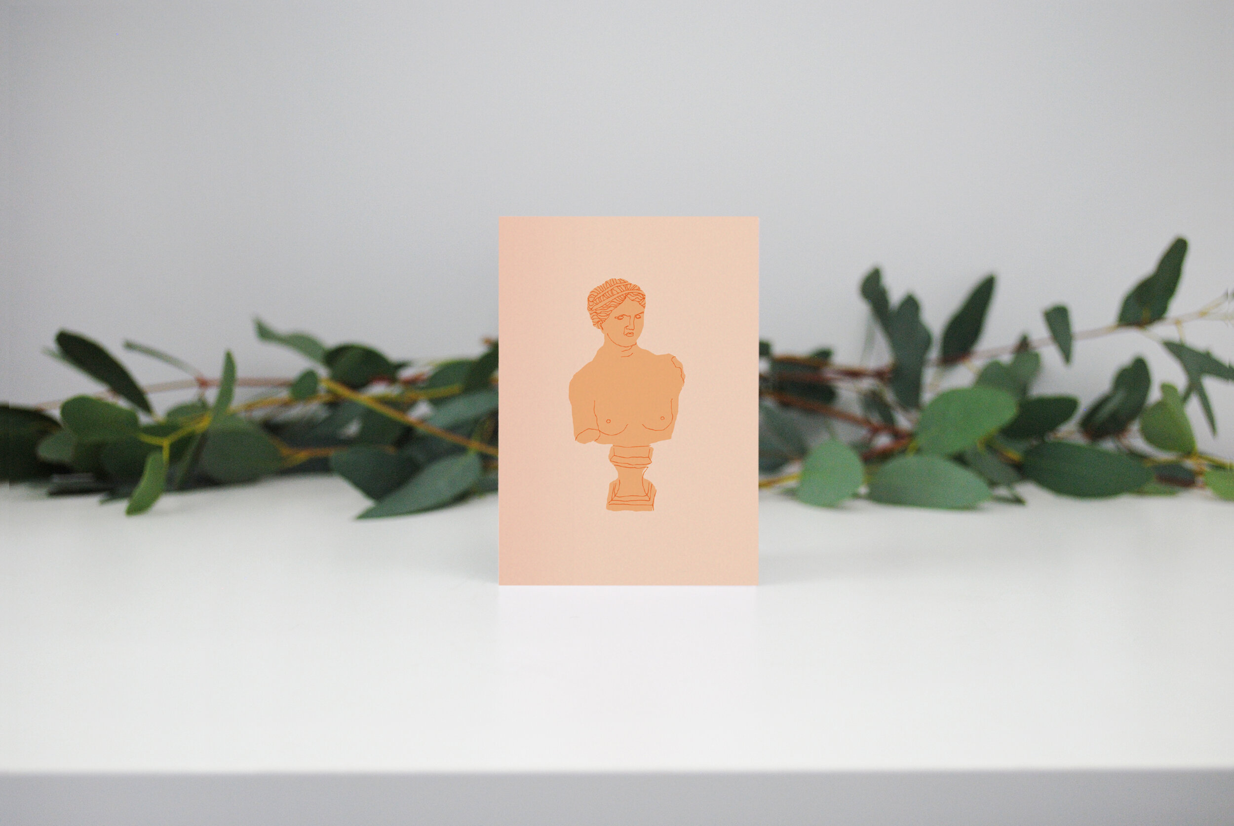Peach Bust Mini Card