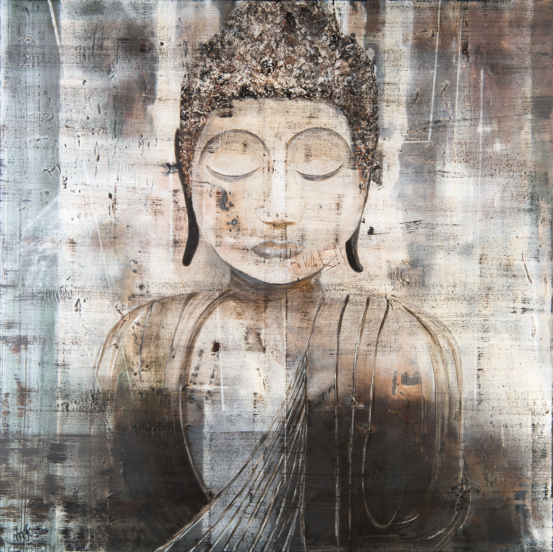 Buddha 100 x 100 cm, 2016