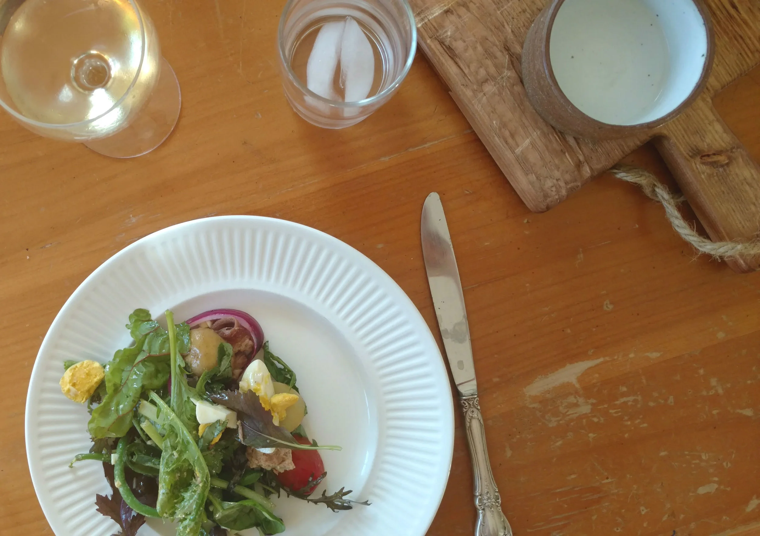 salad on plate